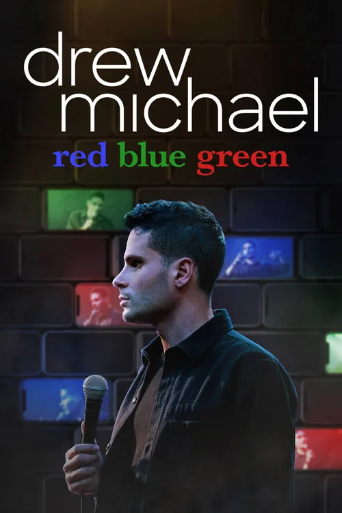 Drew Michael: red blue green poster